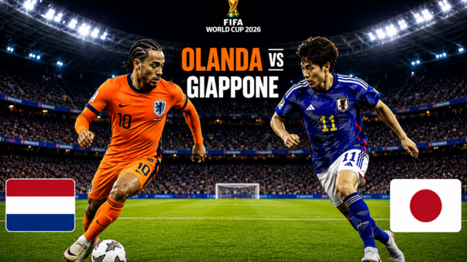 Olanda Giappone pronostico Mondiale 2026