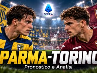 Parma–Torino, pronostico e analisi: calciatori faccia a faccia, stemmi delle squadre e logo Serie A.