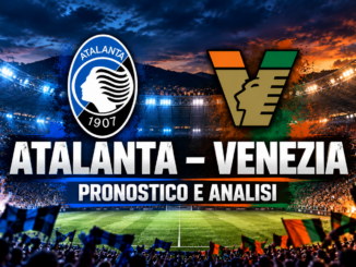 Atalanta Venezia pronostico del 12 ottobre 2026: copertina con stemmi delle squadre, stadio e scritta pronostico e analisi
