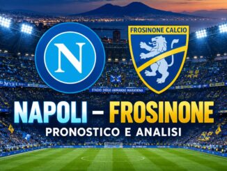 Napoli Frosinone pronostico e analisi TotoSim 10 ottobre 2026 - Stadio Diego Armando Maradona, stemmi Napoli e Frosinone